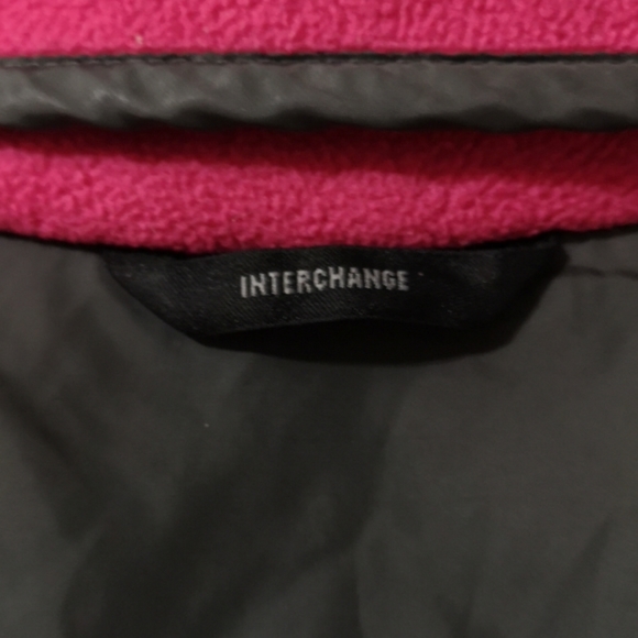 Pink and Grey Fleece Columbia Jacket - Picture 5 of 7